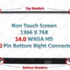 14" WXGA  eDP LED LCD Screen for Dell New DP/N: W92HV 0W92HV - Image 4