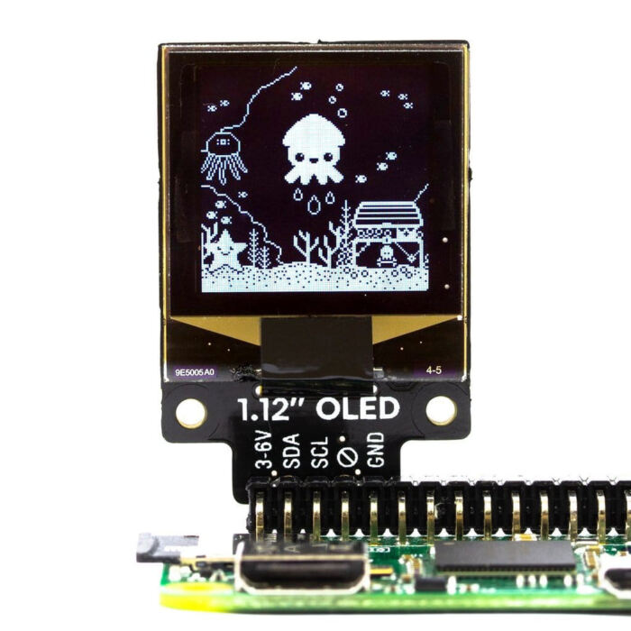 1.12inch Mono OLED (128x128, white/black) Breakout - I2C