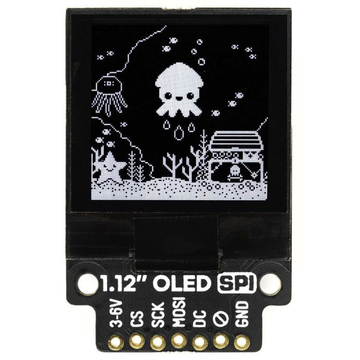 1.12inch Mono OLED (128x128, white/black) Breakout ?C SPI