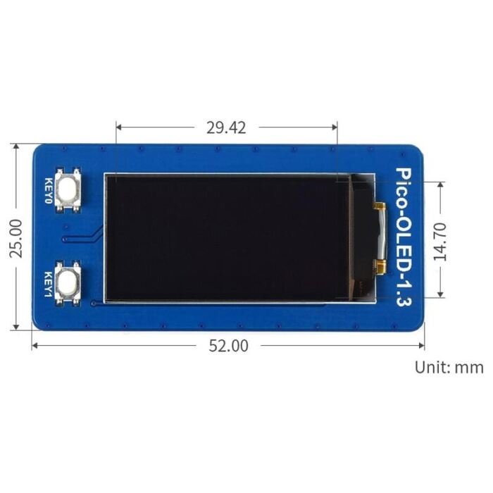 1.3inch OLED Display Module for Raspberry Pi Pico (64??128) - Image 9