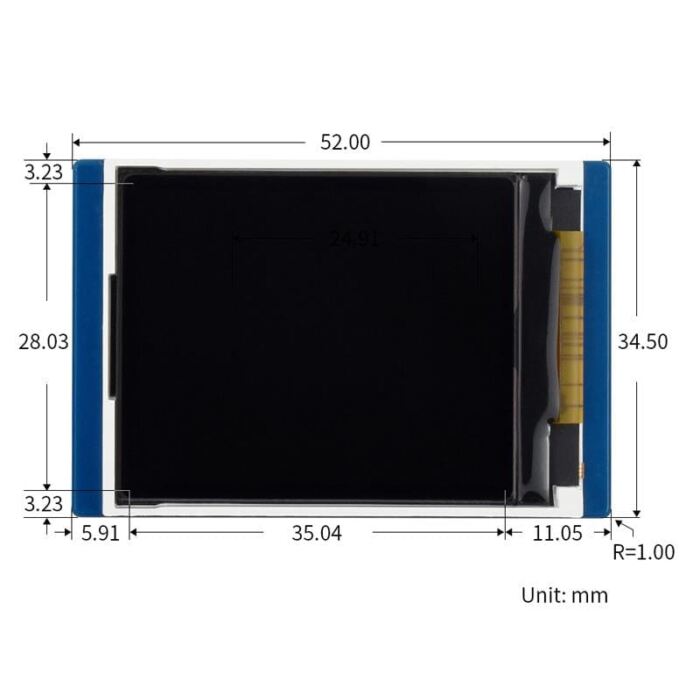 1.8inch LCD Display for Raspberry Pi Pico - Image 8