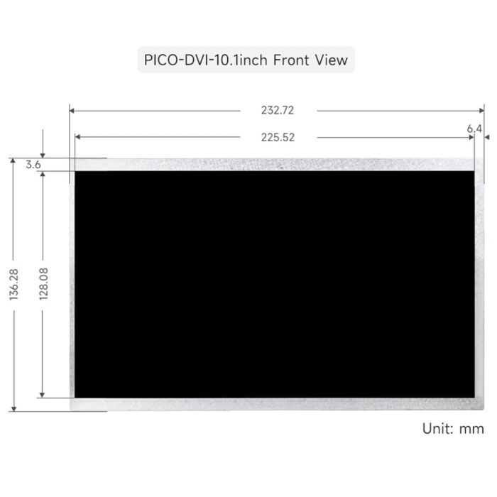 10.1inch IPS DVI Display Module for Raspberry Pi Pico - Image 7