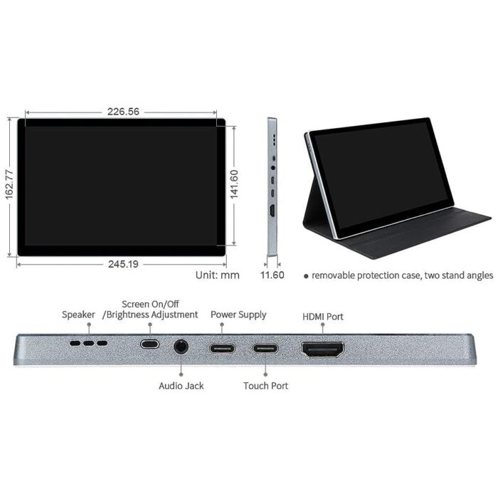 10.5inch 2K 2560x1600 AMOLED HDMI Touchscreen Display - Image 9