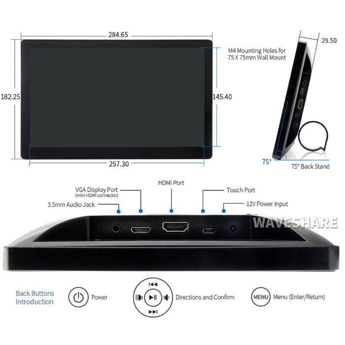 11.6inch IPS Capacitive Touchscreen LCD with Case (1920x1080) - Image 7