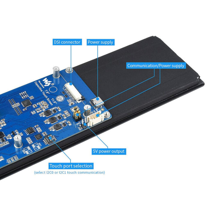 11.9inch DSI IPS Capacitive Touchscreen Display for Raspberry Pi (320x1480) - Image 5