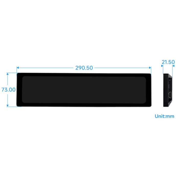 11.9inch IPS HDMI Capacitive Touch Side Monitor  (320 x 1480) - Image 6