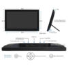 13.3inch IPS Capacitive Touch HDMI LCD with Case (1920x1080) - Image 4