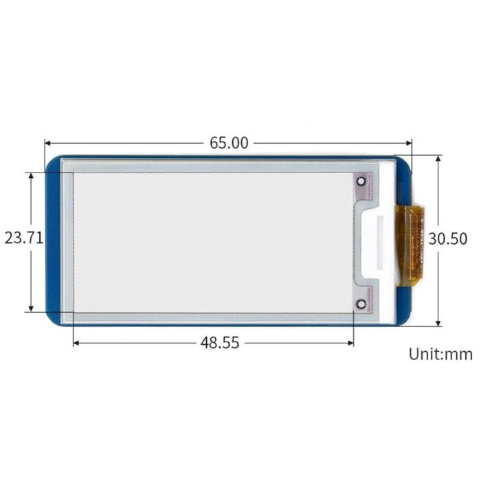 2.13inch Red/Black/White E-Ink E-Paper Display Module for Raspberry Pi Pico (212??104) - Image 6