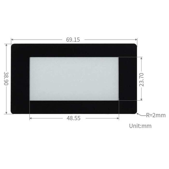 2.13inch Touchscreen E-Paper HAT for Raspberry Pi (Black/White) (250??122) - Image 6