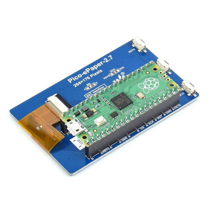 2.7inch E-Paper Display Module for Raspberry Pi Pico (264 x 176) - Image 5