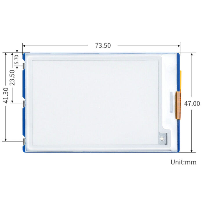 2.7inch E-Paper Display Module for Raspberry Pi Pico (264 x 176) - Image 6