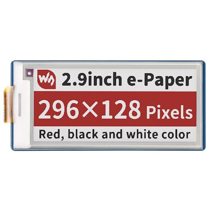 2.9inch Red/Black/White E-Ink E-Paper Display Module for Raspberry Pi Pico (296??128)