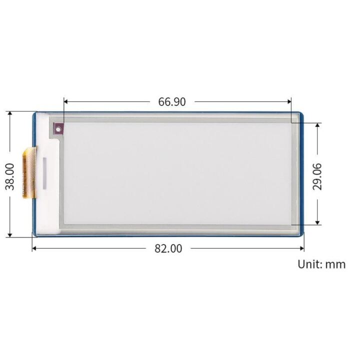 2.9inch Red/Black/White E-Ink E-Paper Display Module for Raspberry Pi Pico (296??128) - Image 8