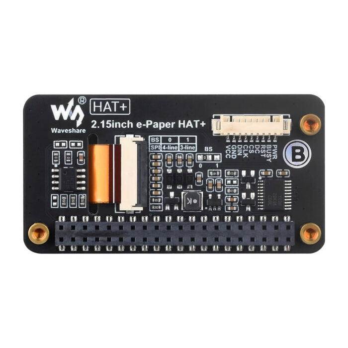 2.15inch E-Paper Tri Colour HAT+ for Raspberry Pi (296 x 160) - Image 5