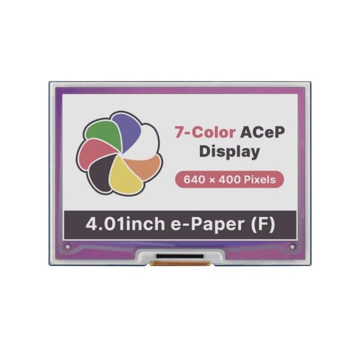 4.01inch ACeP 7-Colour E-Paper Display HAT for Raspberry Pi