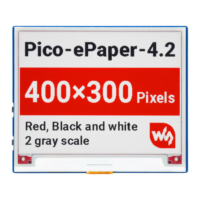 4.2inch E-Paper Display Module for Raspberry Pi Pico (Red/Black/White) (400x300)