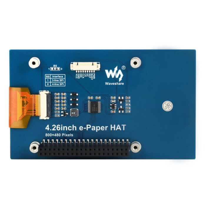 4.26inch E-Paper Display HAT (800x480) - Image 5