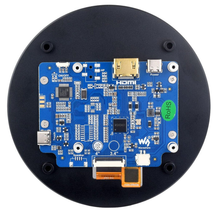 4inch HDMI Round Touch Display for Raspberry Pi (720x720) - Image 5