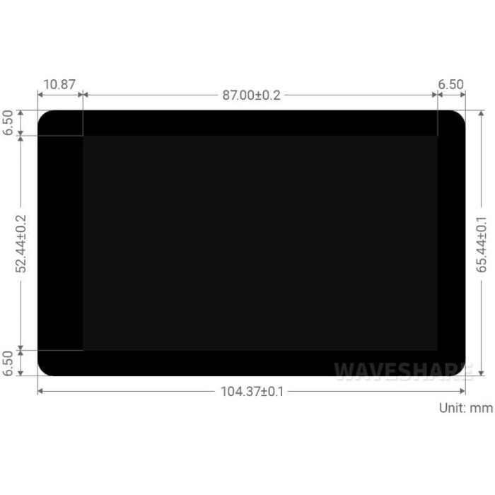 4inch IPS Capacitive Touch DSI Display for Raspberry Pi (800x480) - Image 6