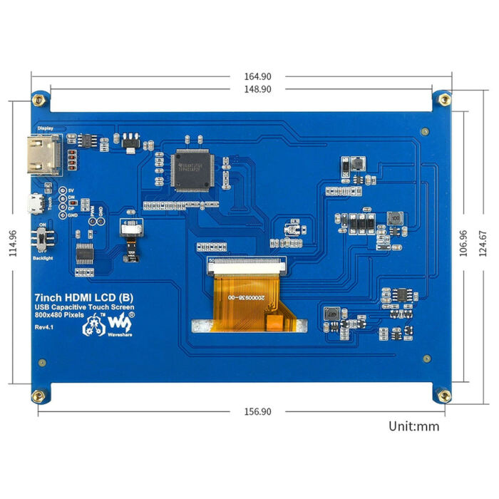 7inch Capacitive Touchscreen LCD (Low Power) (800??480) - Image 7