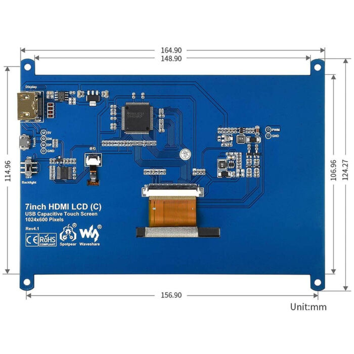 7inch IPS Capacitive Touchscreen LCD (1024??600) - Image 6