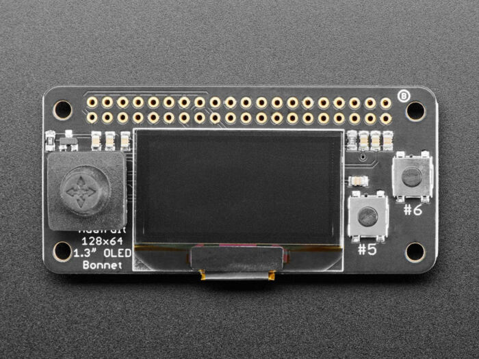 Adafruit 128x64 OLED Bonnet for Raspberry Pi