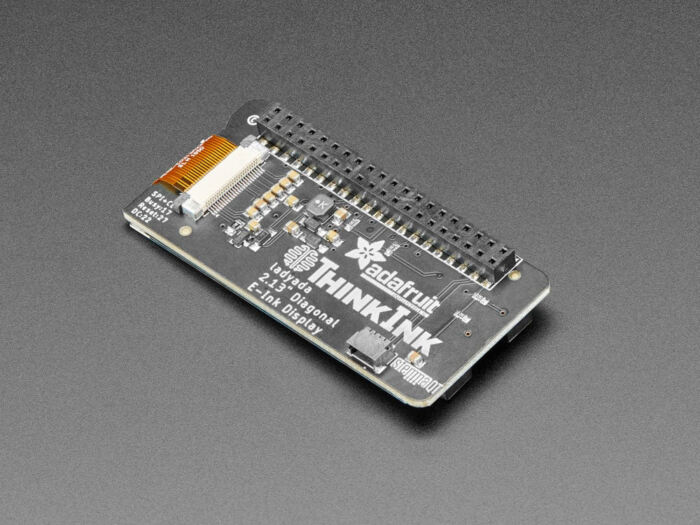 Adafruit 2.13inch Monochrome E-Ink Bonnet for Raspberry Pi (THINK INK) - Image 4