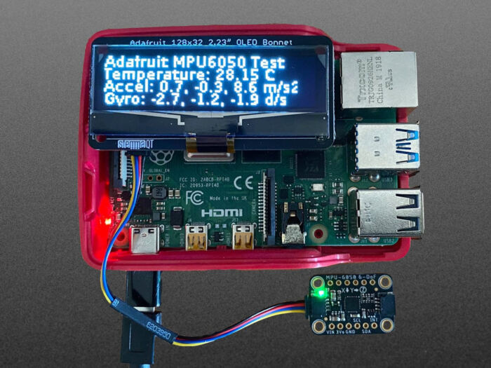 Adafruit 2.23inch Monochrome OLED Bonnet for Raspberry Pi - Image 2