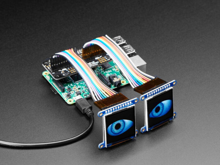 Adafruit Animated Eyes Bonnet for Raspberry Pi Pack (Pi not included) - Image 2