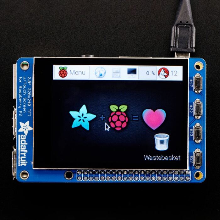 Adafruit PiTFT Plus 320 x 240 2.8inch TFT + Capacitive Touchscreen - Image 2