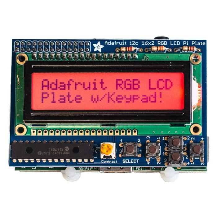 Adafruit RGB Positive 16 x 2 LCD+Keypad Kit for Raspberry Pi - Image 2