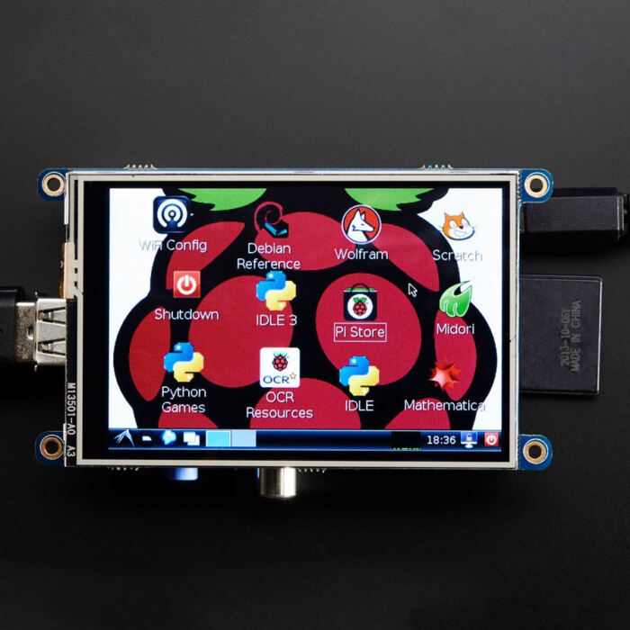 PiTFT - Assembled 480 x 320 3.5inch TFT+Touchscreen for Raspberry Pi - Image 2