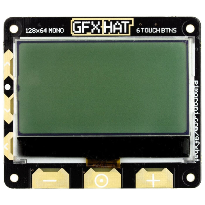 GFX HAT - 128x64 LCD Display with RGB Backlight and Touch Buttons - Image 3