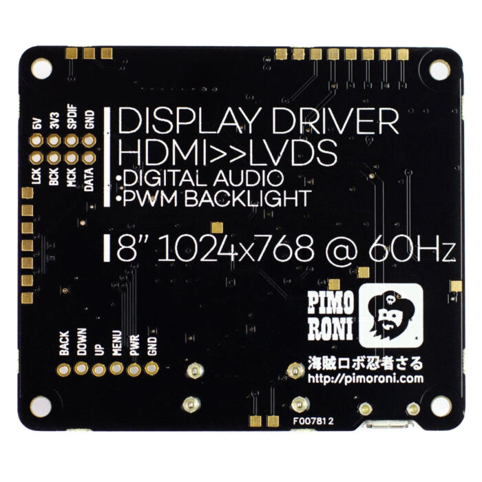 HDMI 8inch IPS LCD Screen Kit (1024x768) - Image 5