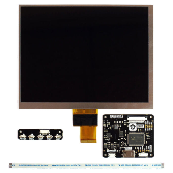 HDMI 8inch IPS LCD Screen Kit (1024x768) - Image 2