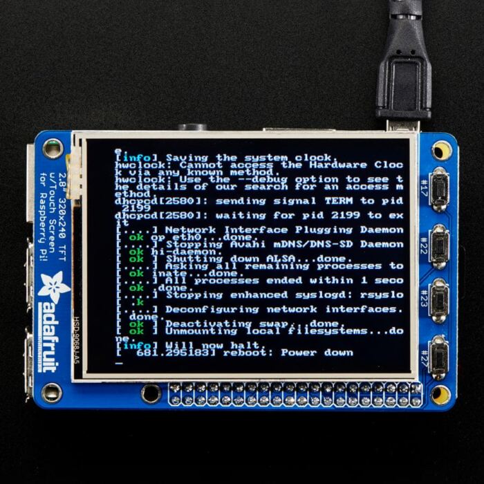 PiTFT Plus Assembled 320 x 240 2.8inch TFT + Resistive Touchscreen - Image 2