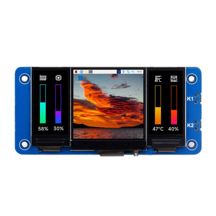 Triple IPS LCD HAT for Raspberry Pi